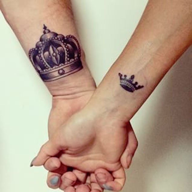 King and Queen Couple Tattoos
