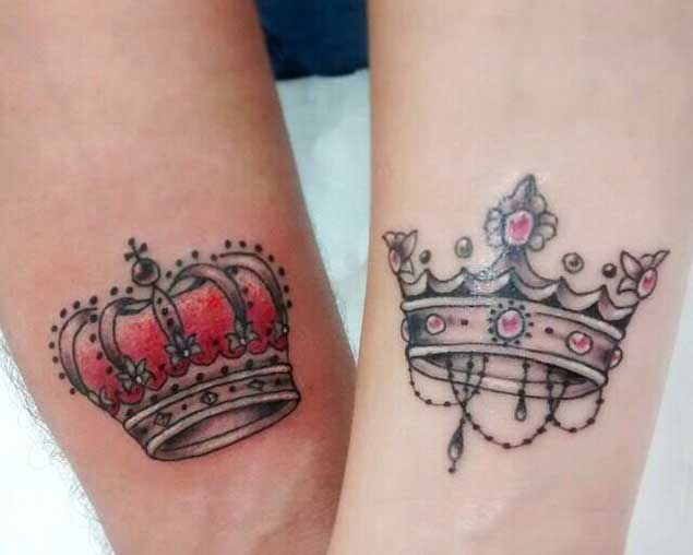 King and Queen Couple Tattoos