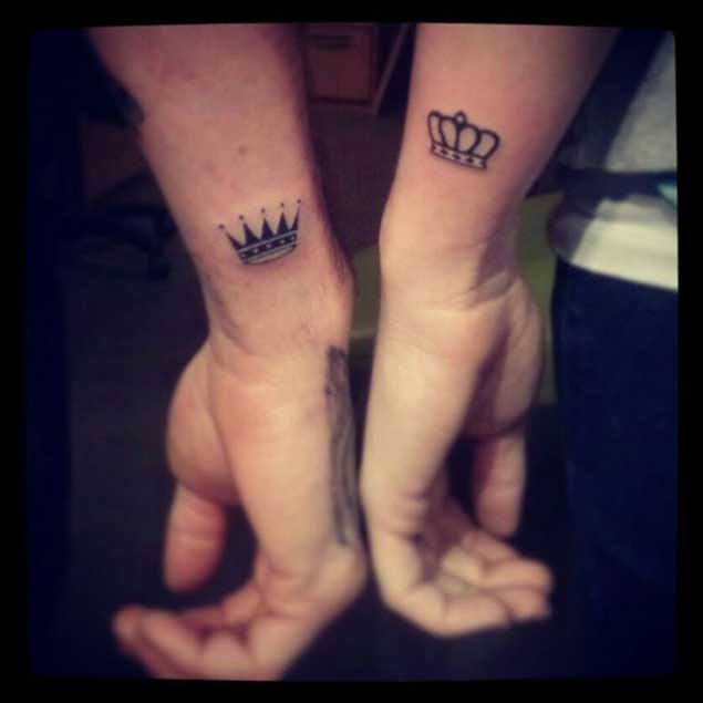 Crown Couple Tattoos