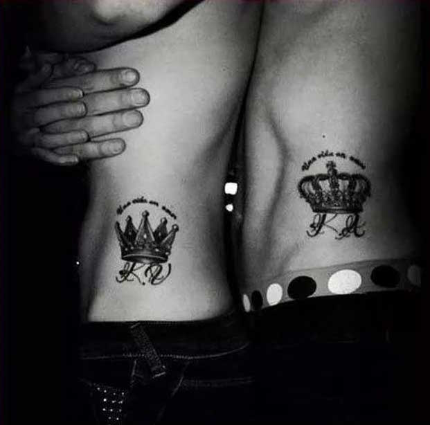 king and queen tattoos