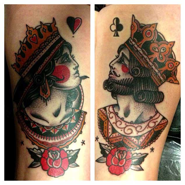 Awesome King and Queen Tattoos