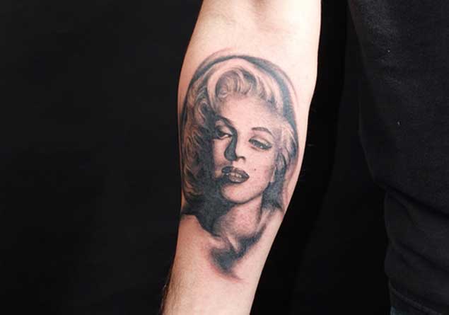Forearm Marilyn Monroe Tattoo