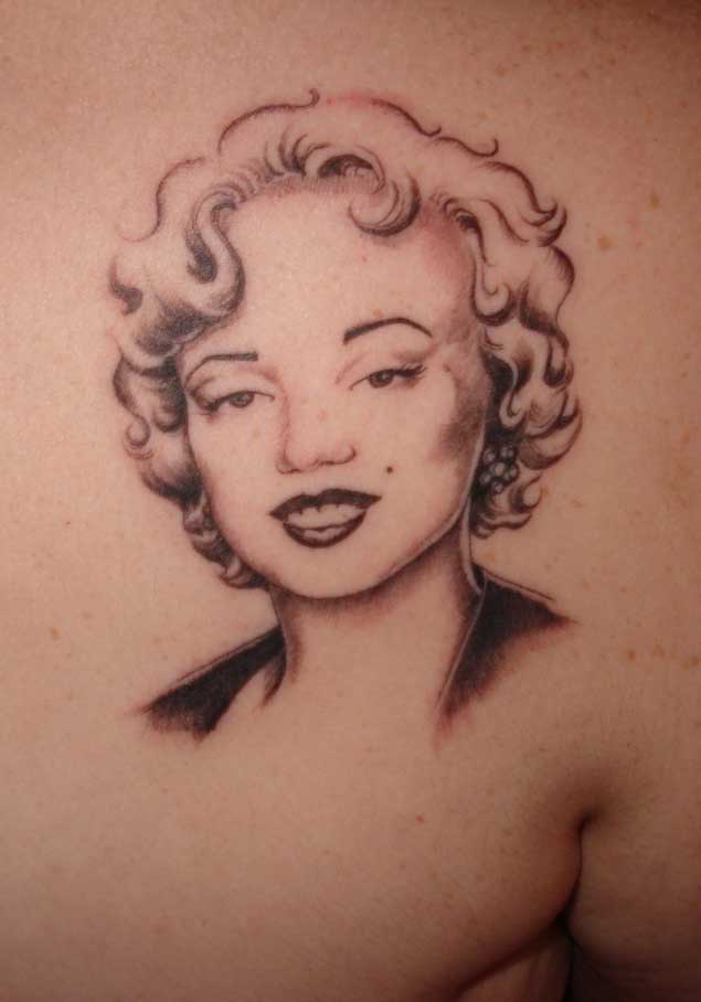 Young Marilyn Monroe Tattoo