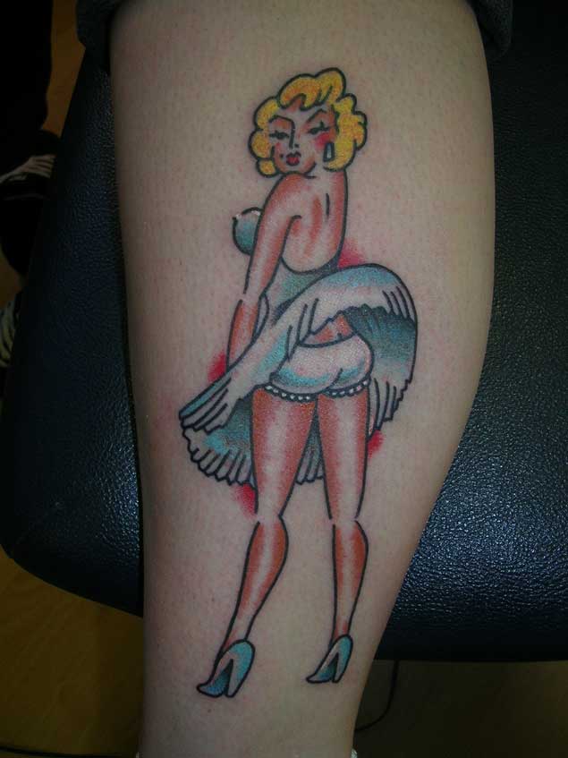 Pin-up Marilyn Monroe Tattoo