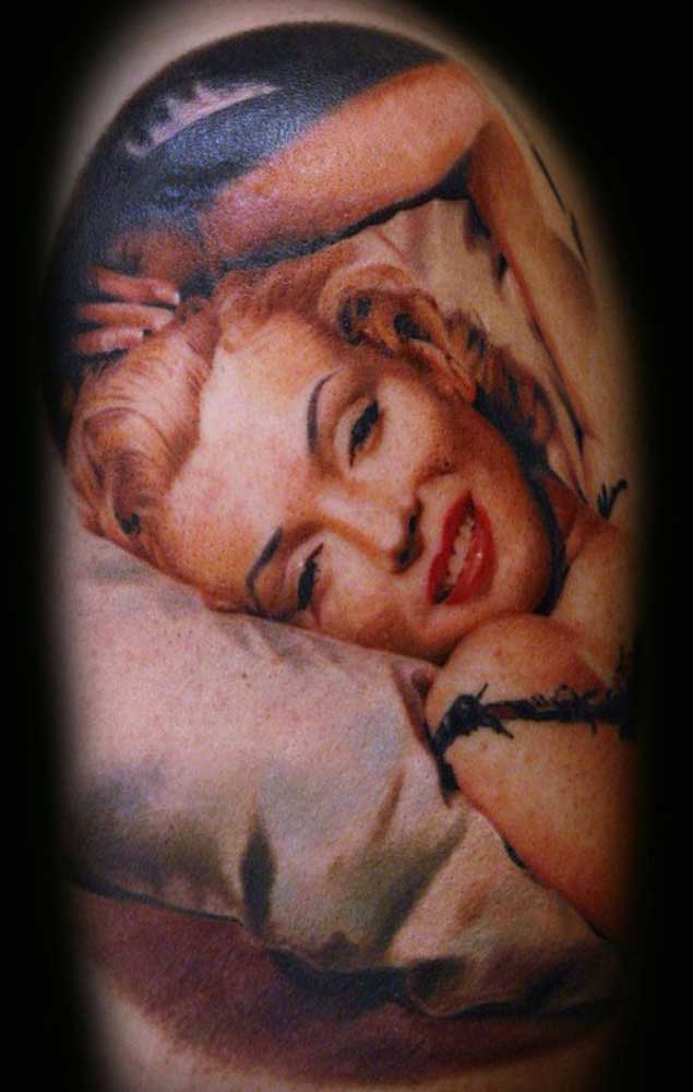 Beautiful Marilyn Monroe Tattoo