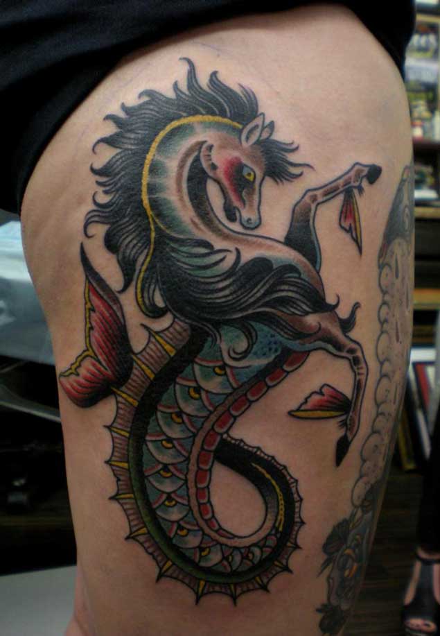 Actual Sea Horse Tattoo
