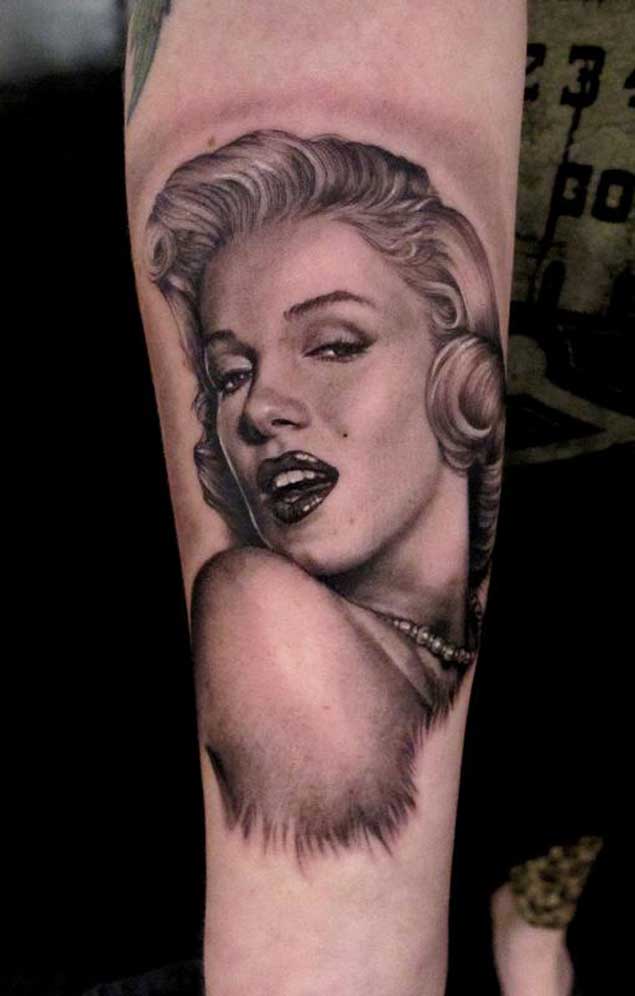 Forearm Marilyn Monroe Tattoo