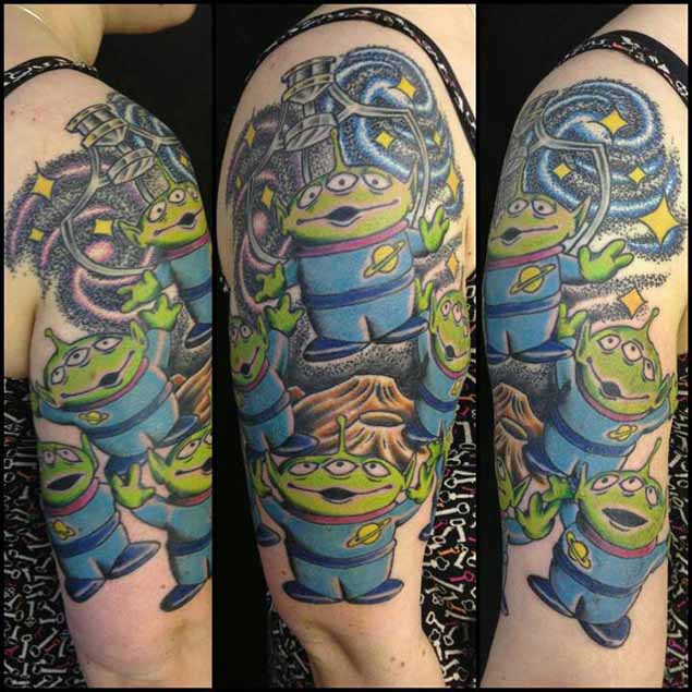 Toy Story Claw Machine Men Tattoo