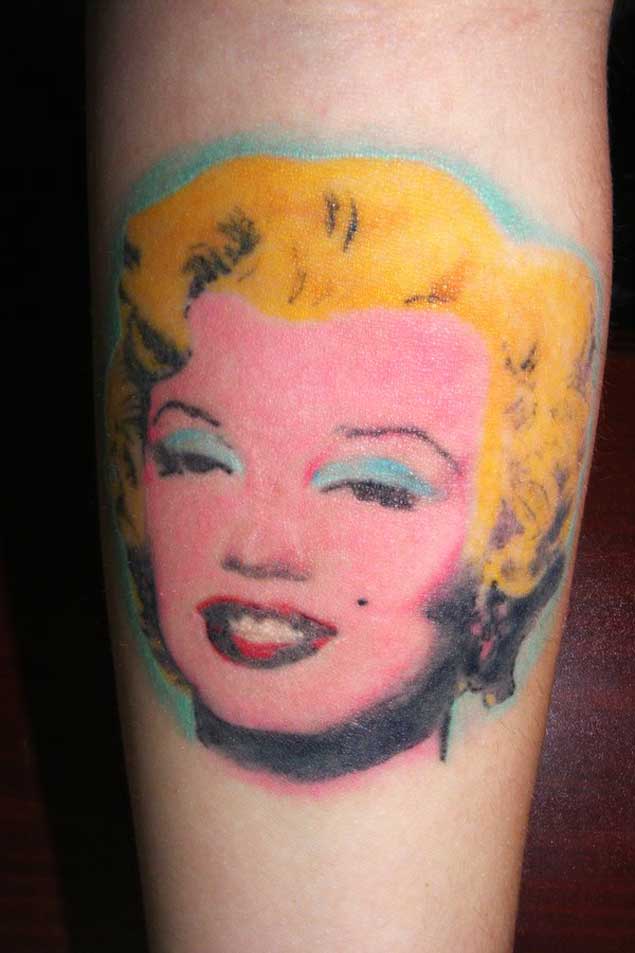 Colorful Marilyn Monroe Tattoo