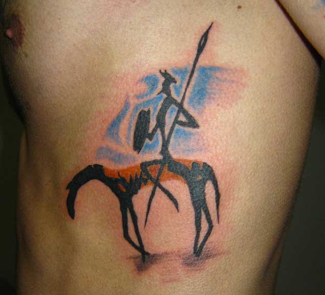 Don Quixote Color Tattoo