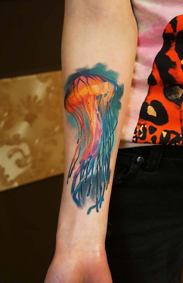 forearm-jellyfish-tattoo