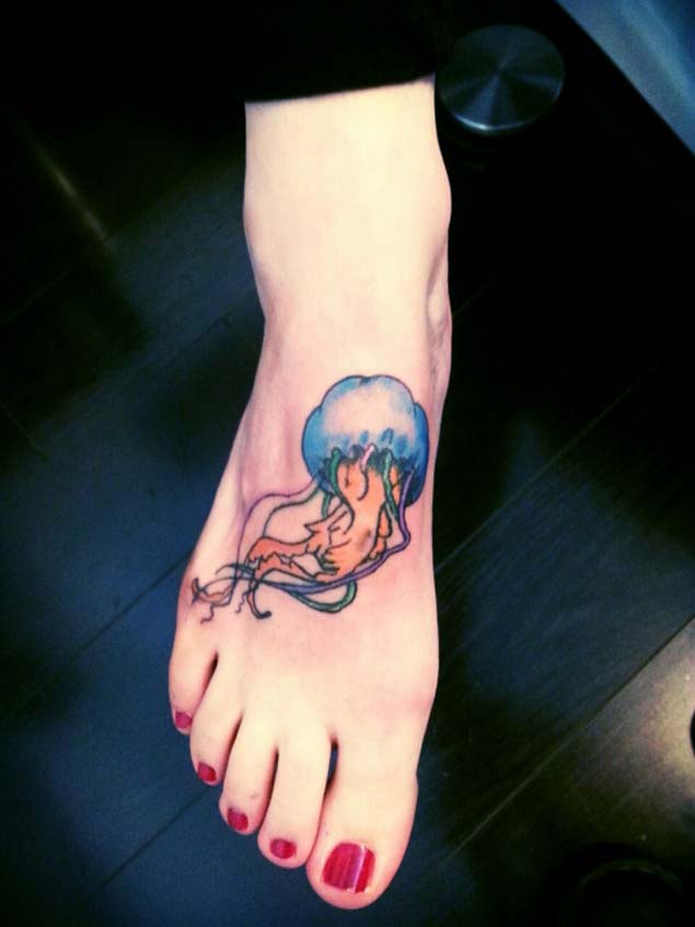jellyfish-foot-tattoo