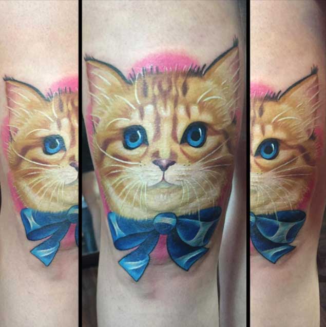 Adorable Kitten Tattoo