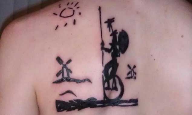 Cool Don Quixote Tattoo