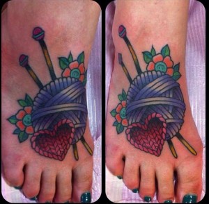 21 Beautiful Sewing And Knitting Tattoo Designs TattooBlend