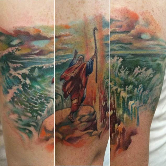 Moses-red-sea-tattoo
