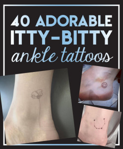 40 Adorable Itty-Bitty Ankle Tattoos - TattooBlend