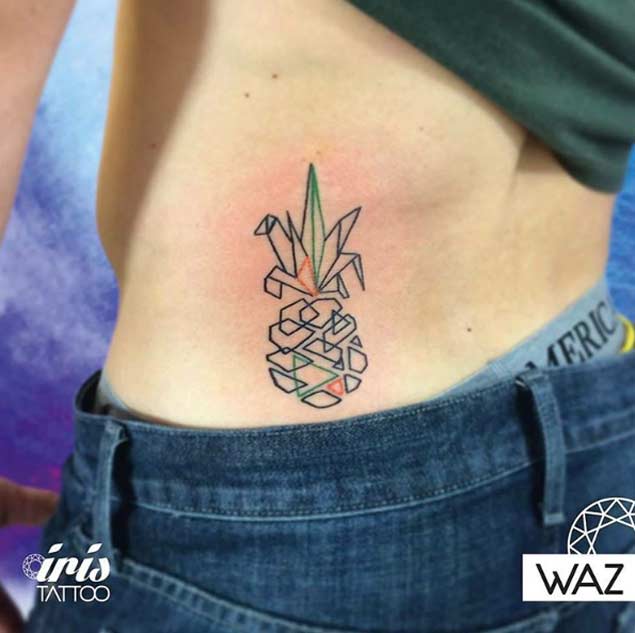 Amazing pineapple tattoo
