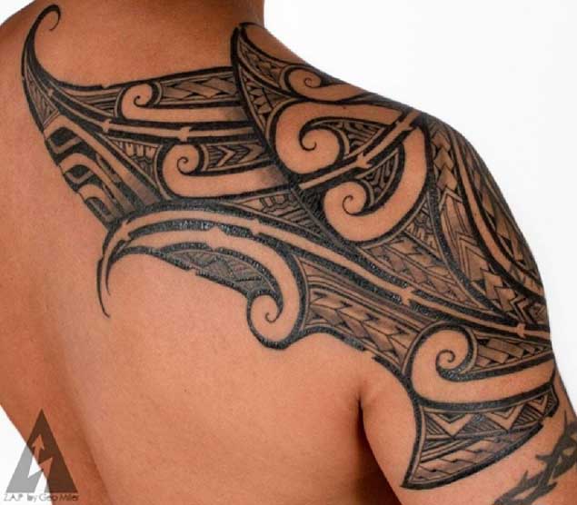 Amazing Tribal Tattoo by Kenny Brown