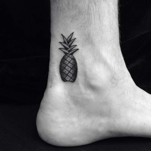 Pineapple Tattoo on foot.