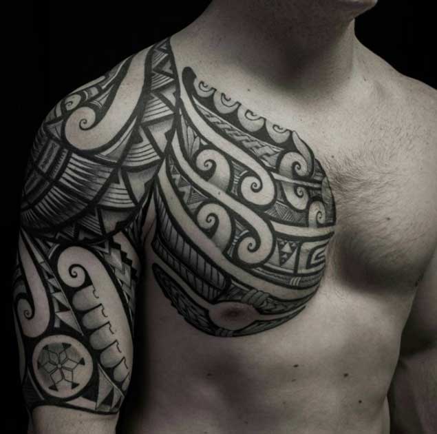 Manly Tribal Tattoo by Kenny Brown