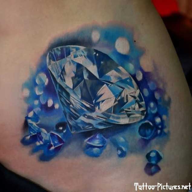 Blue Diamonds Tattoo