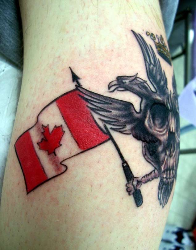 canadian-flag-tattoo