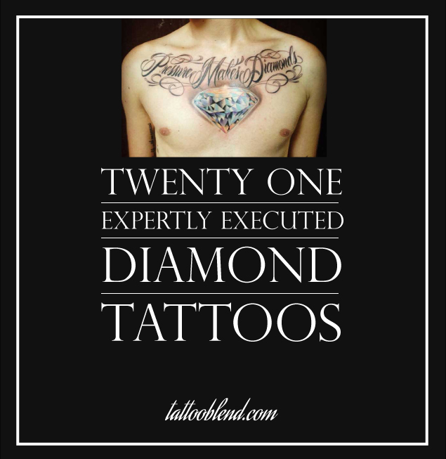 21 Expertly Executed Diamond Tattoos | TattooBlend