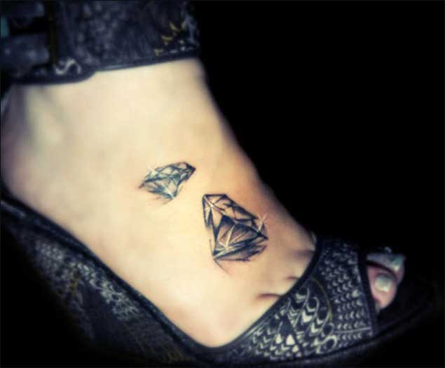 Diamond Tattoos on Foot