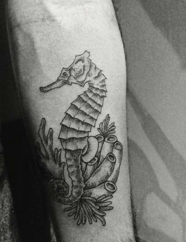 Spectacular Seahorse tattoo