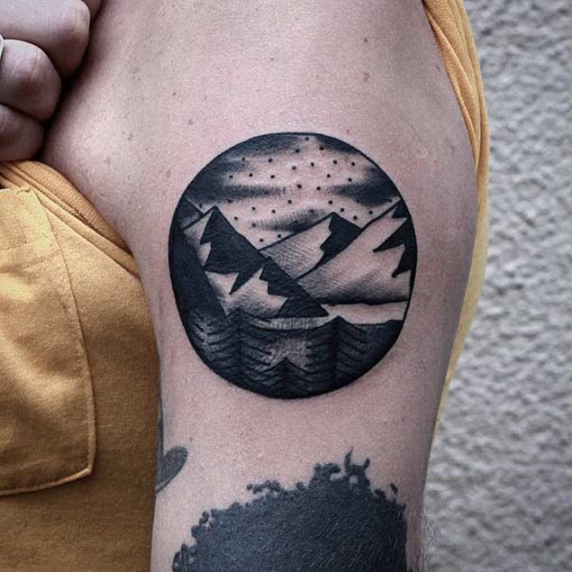 25 Breathtaking Mountain Tattoos That Flat Out Rock - TattooBlend