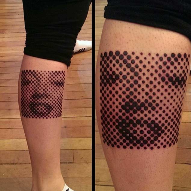 Halftone Marilyn Monroe Tattoo