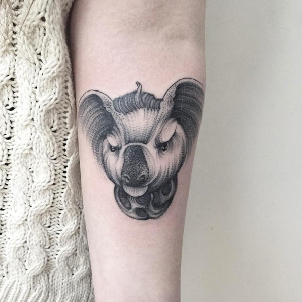Adorable Dotwork Koala Tattoo by Parvick