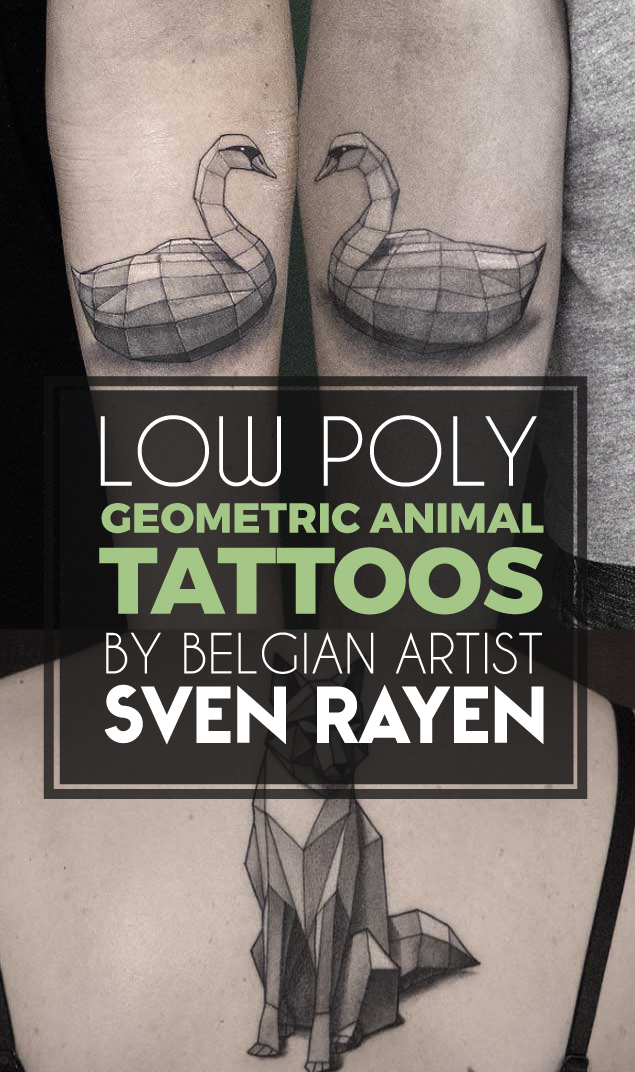 Geometric Animal Tattoos by Sven Rayen