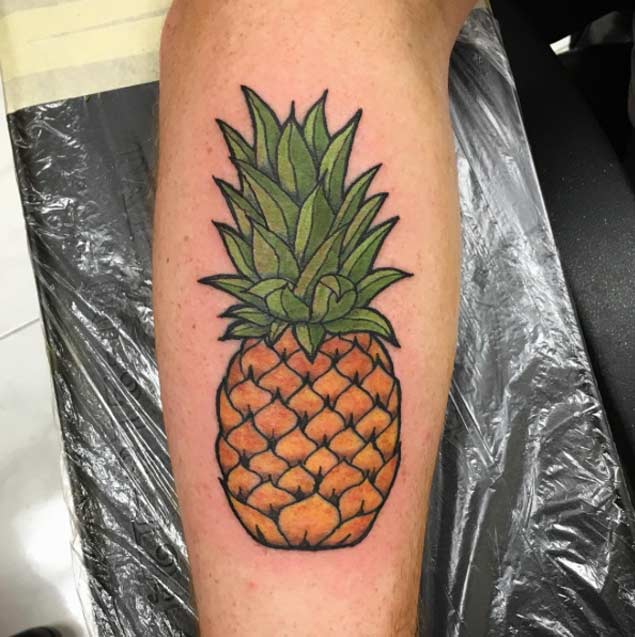 Beautiful pineapple tattoo