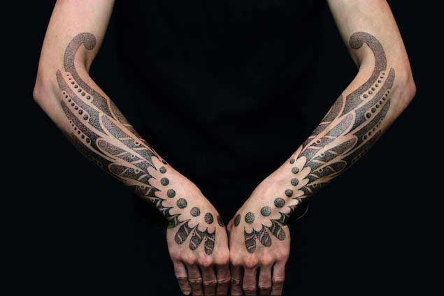 Symmetrical Tattoo by Vincent of Beautiful Freak