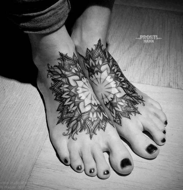 Symmetrical Foot Tattoo