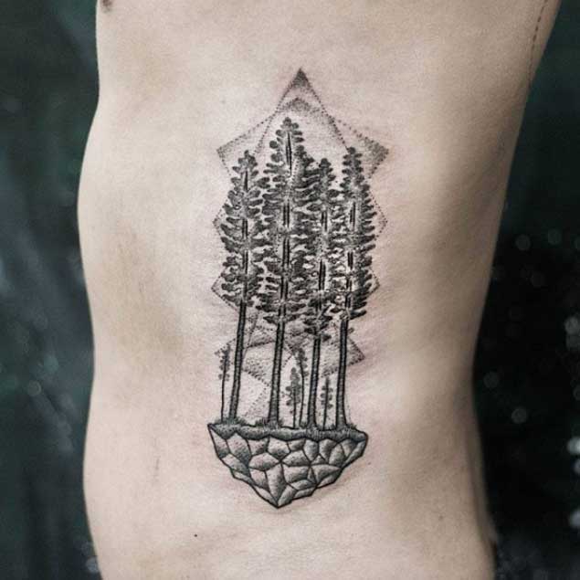 Trees Tattoo by Uls Metzger