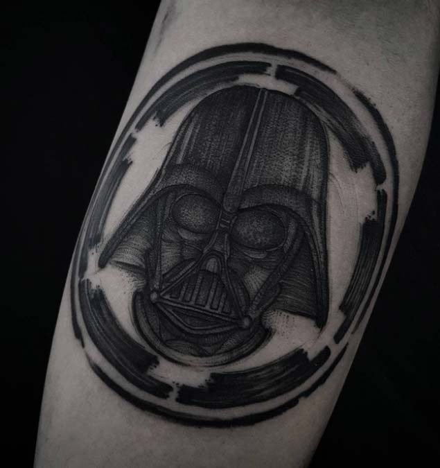 Darth Vader Star Wars Tattoo by Felipe Kross