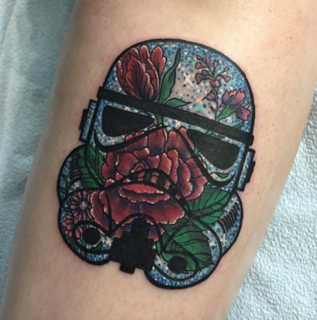 Feminine Stormtrooper Tattoo by Chelsey Hamilton