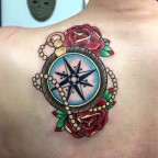 42 Friggin Amazing Compass Tattoos - TattooBlend