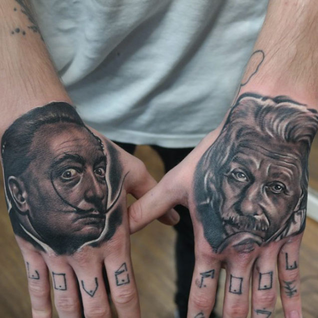 Albert Einstein Tattoo Design