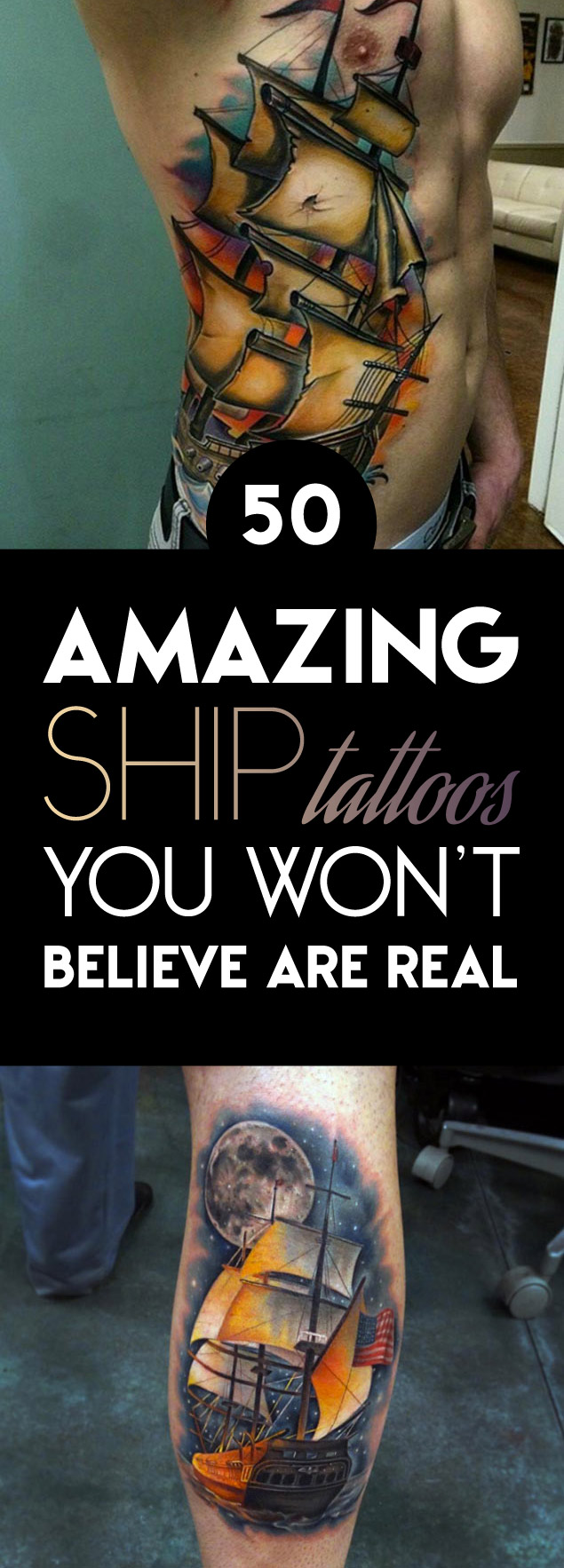 Best Ship Tattoo Designs | TattooBlend