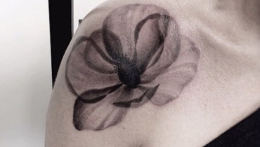 X-ray Flower Tattoo by Moorea Hum