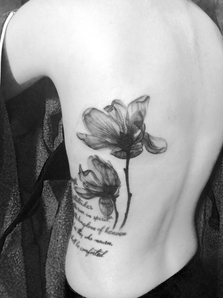 X-ray Magnolia Flower Tattoo by Jo-lyn