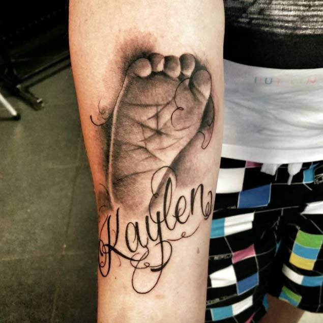 Baby Foot Tattoo by Gerrit Beckman