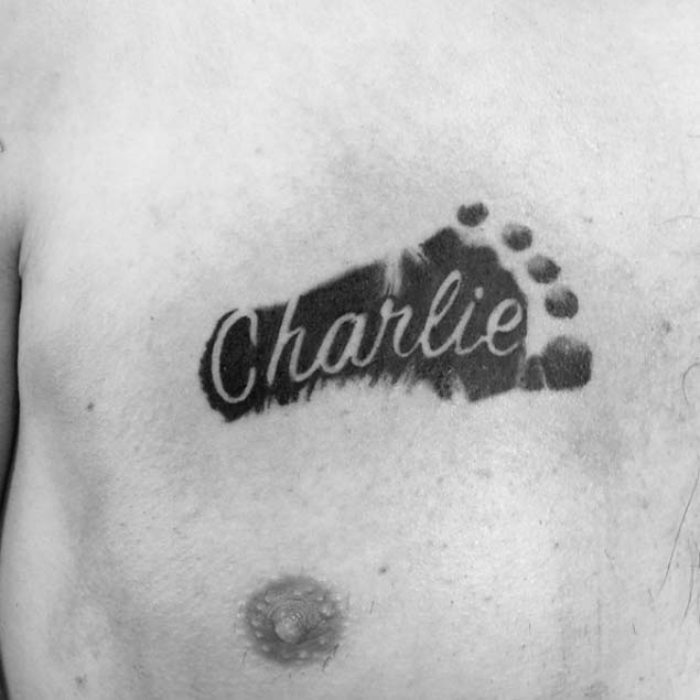 Baby Footprint Tattoo by Mike Philo