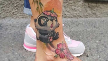 Baby Panda Tattoo Design by Michela Bottin