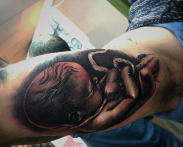 Baby in Womb Tattoo
