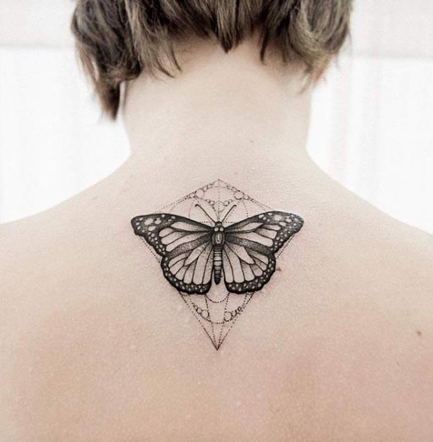 Ornate Butterfly Tattoo Design by Uls Metzger